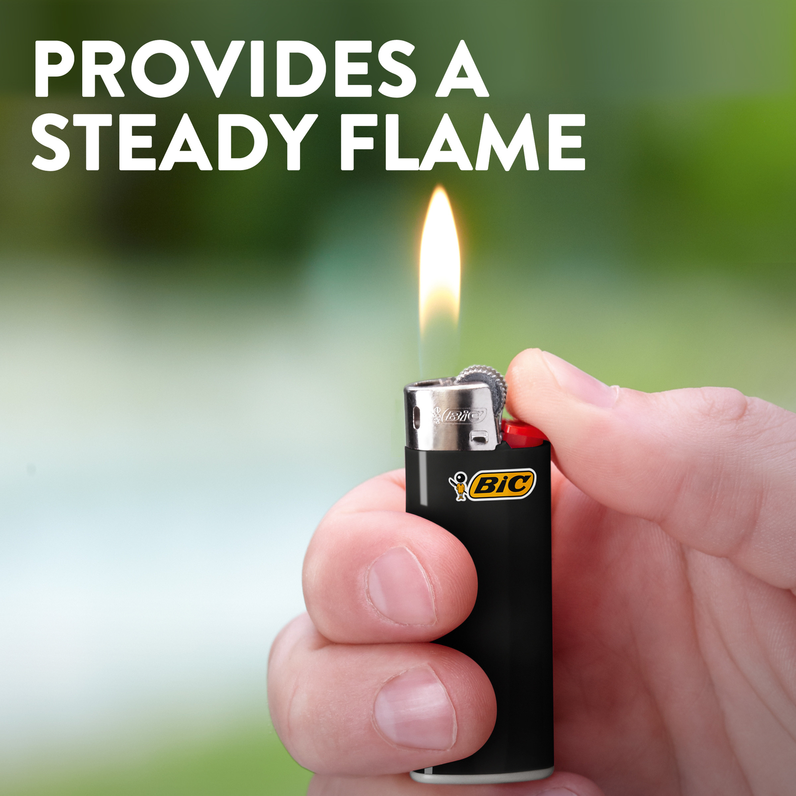 BIC Mini Lighter, Assorted Colors, Set of 8 Pocket Lighters, Safe and Reliable