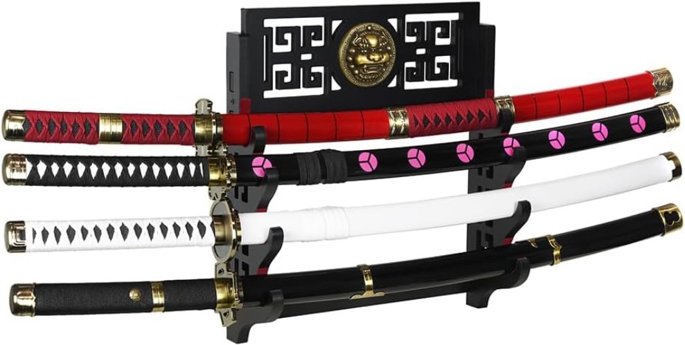 Wall Mount Sword Holder - 4 Tier Options Available - Crafted Using Wood Katan...