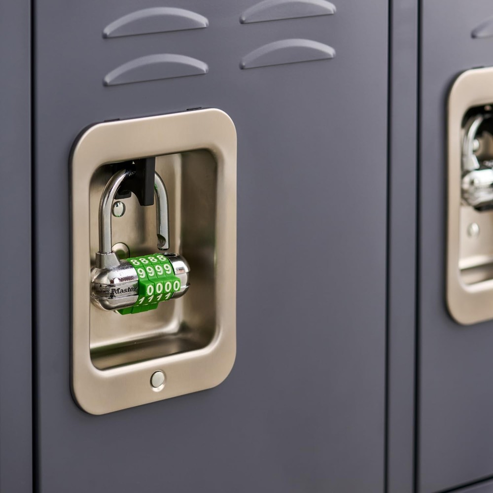 Master Lock 1534D 2-1/2in. Word Combination Assorted (Black, Silver, Red)