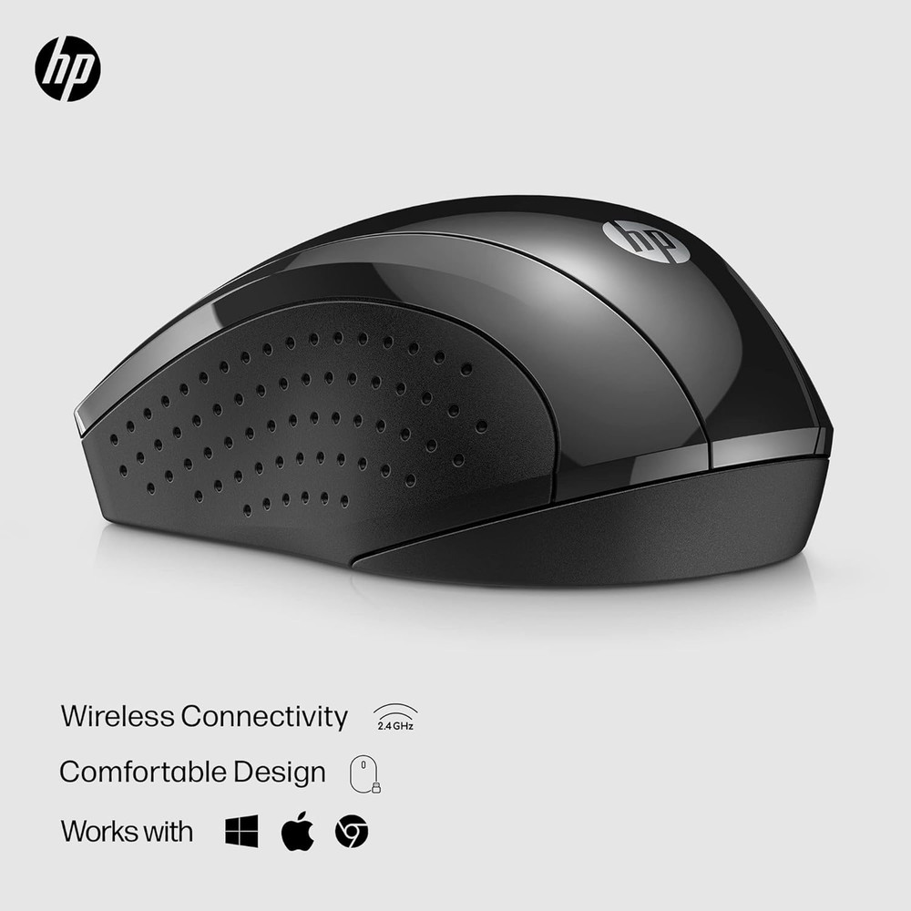 HP X3000 G2 Wireless Mouse - Ambidextrous 3-Button Control, & Scroll Wheel Multi
