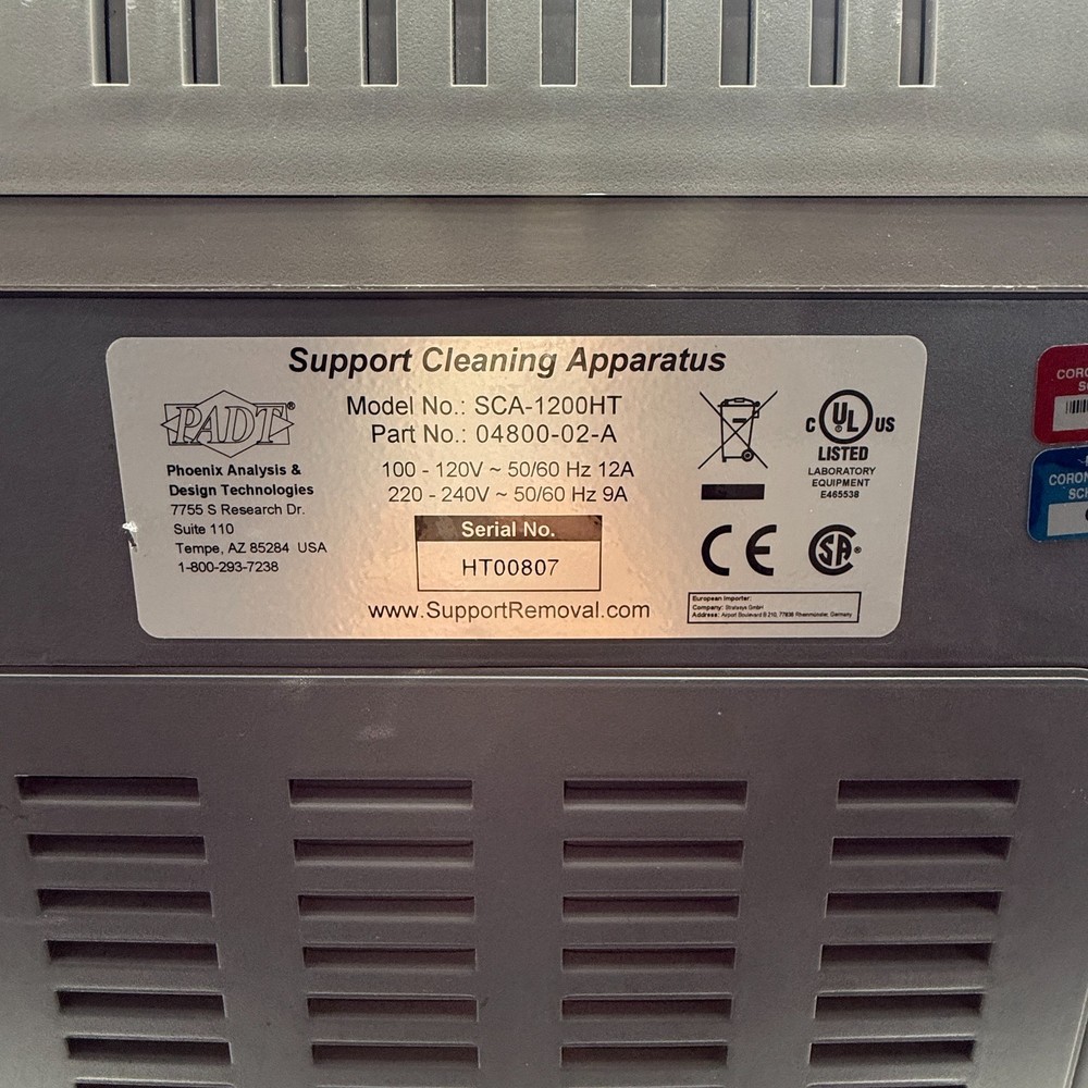 SCA-1200HT Support Cleaning Apparatus