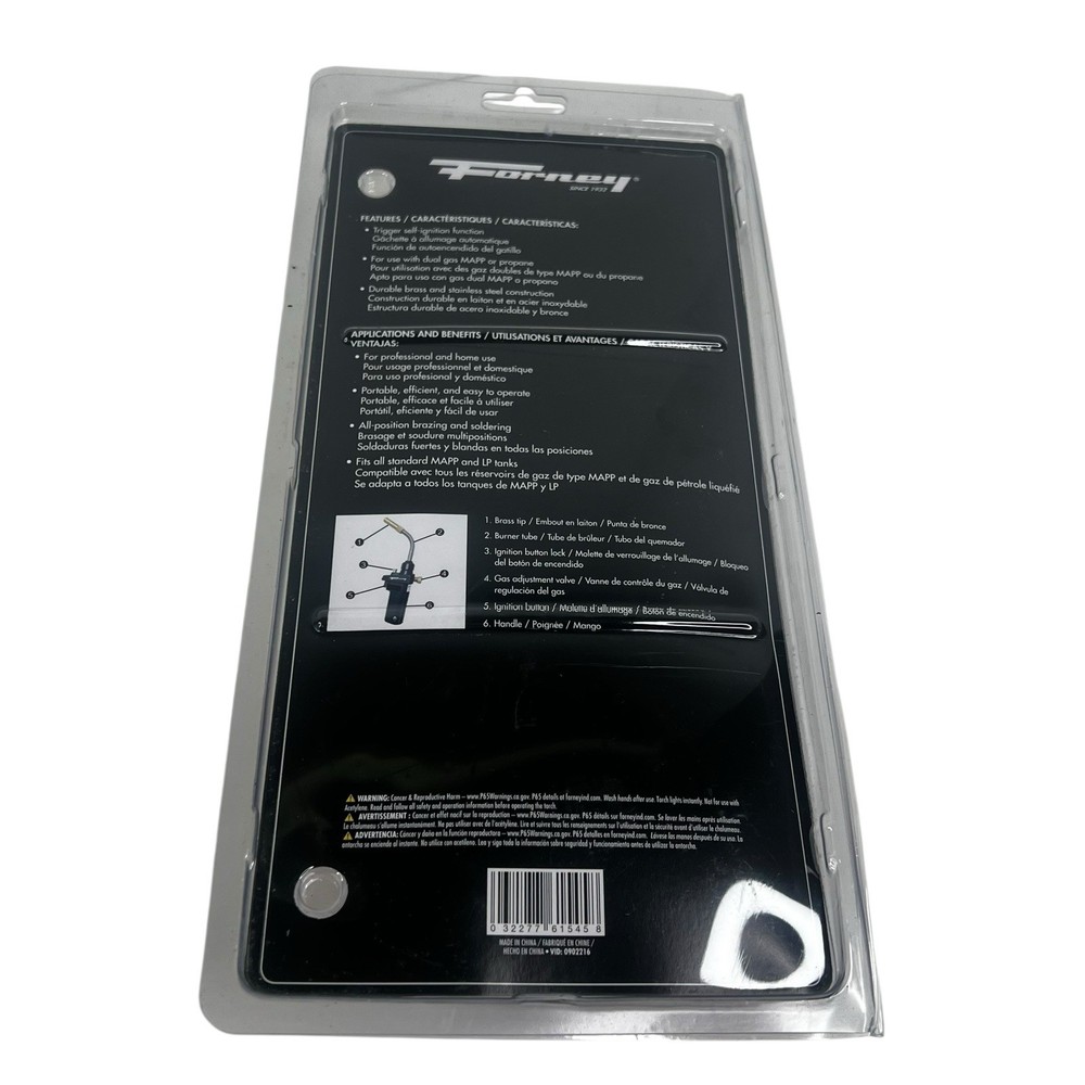 Forney 61545 Self Igniting Propane Torch NEW