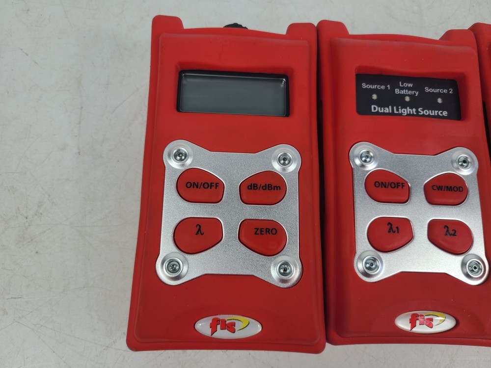 FIS Light Source & Power Meter Kit Of 3 Tools (TESTED)
