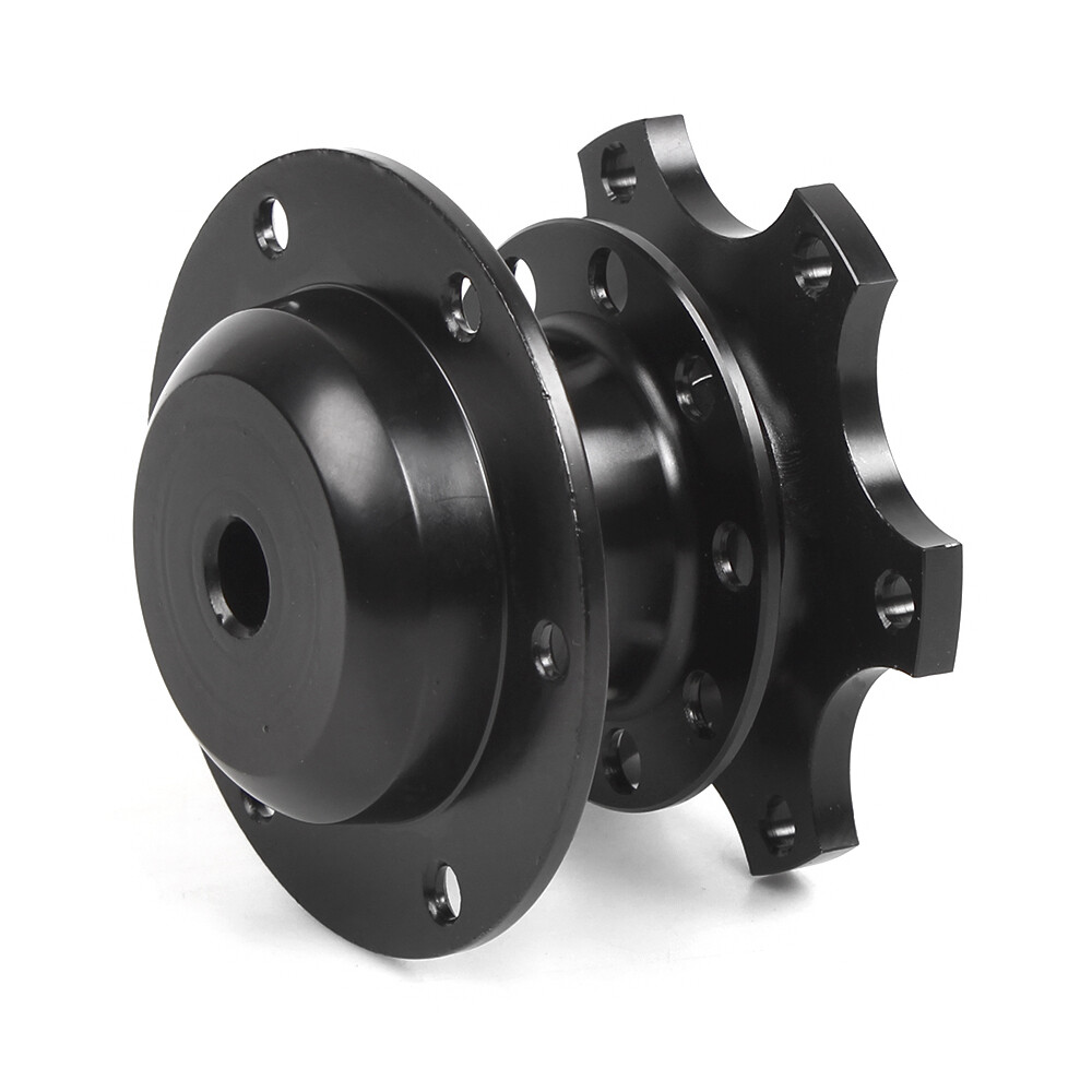 345mm Deep Dish Racing Suede Steering Wheel Middle Finger w/ Quick Release Kit