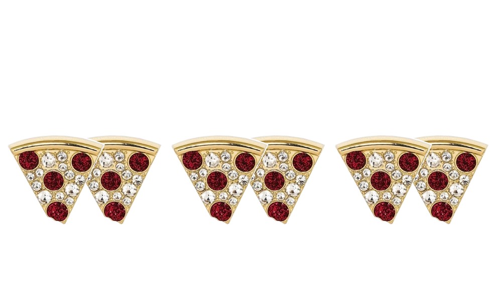 Sugarfix By Baublebar- Pizza My Heart Earings, 3 Pack