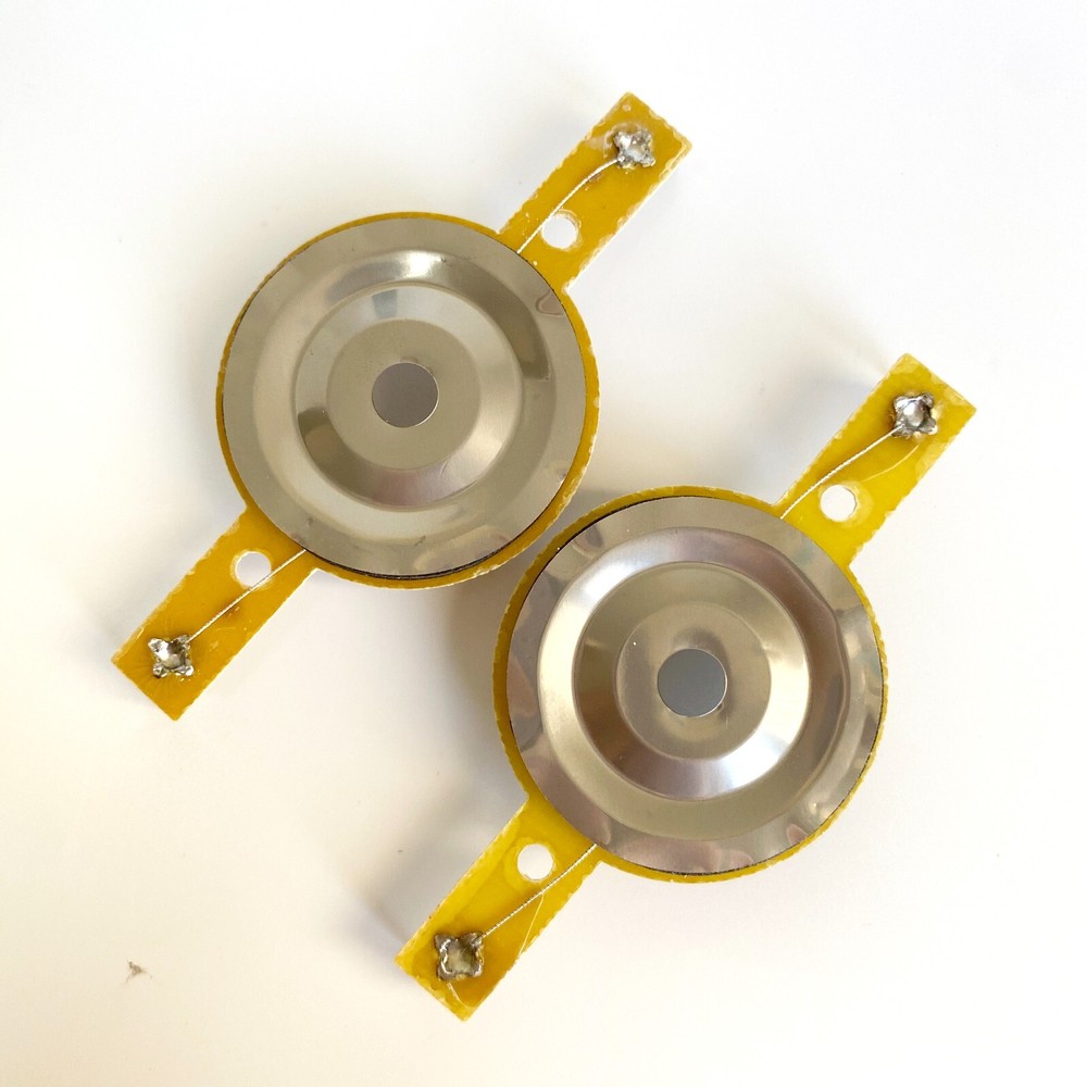 2 Replacement Titanium Diaphragms For Speaker Bullet Super Tweeter 8Ω 1" VCL