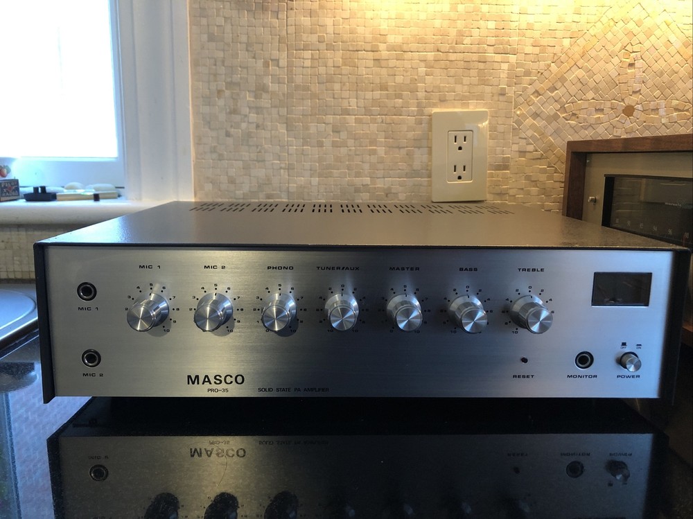 Mint Masco PRO-35 Solid State PA Amplifier 220V Perfect Working Condition