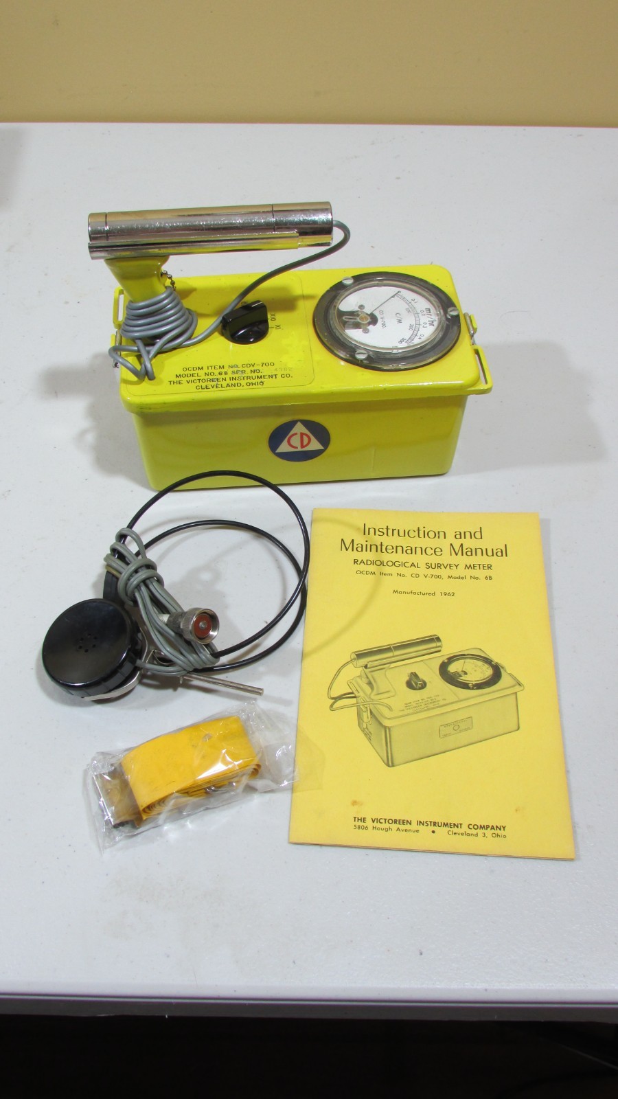 RETROFIT! TESTED! Victoreen Geiger Counter CDV-700 #6 Radiological Survey Meter