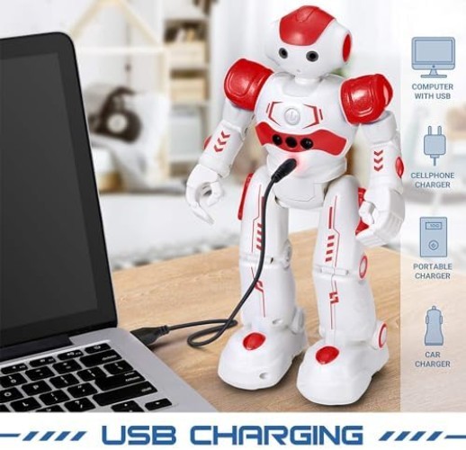 RC Robot Toys for Kids, Gesture & Sensing Programmable Remote Control Smart R...