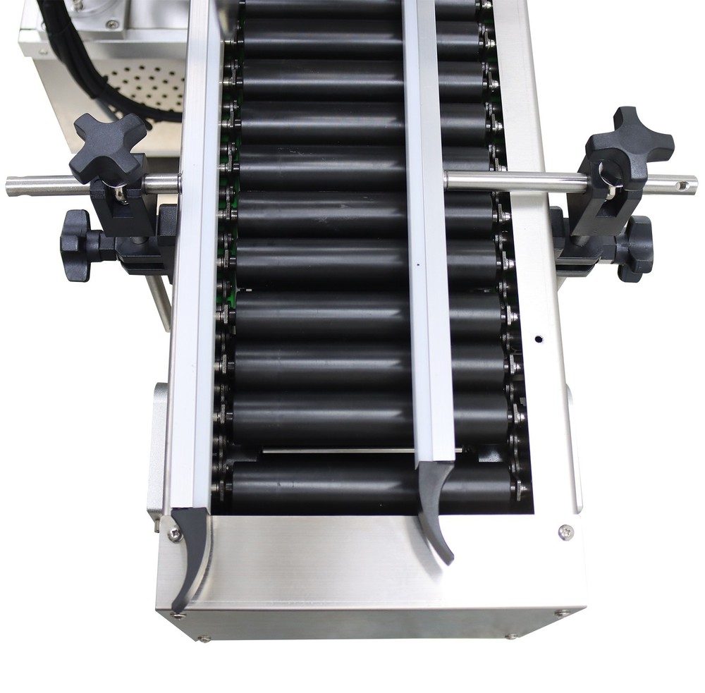 Auto Horizontal Labeling Machine Tabletop Conveyor Roller Labeler 0.59-1.18"