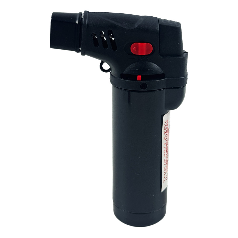 4 Pack Jumbo 4" Jet Flame Double Torch Refillable Lockable Windproof metalcolor