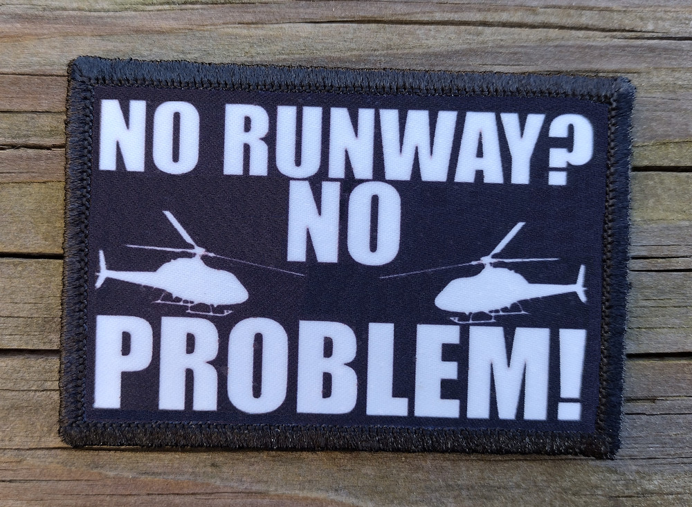 Helicopter Pilot Morale Patch Hook and Loop Army Custom Tactical Funny 2A Gear