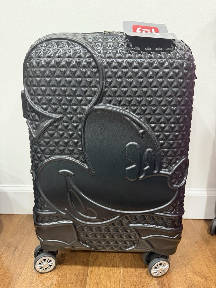 ful Disney Mickey Mouse Black Hardcase Spinner Expandable Luggage Set