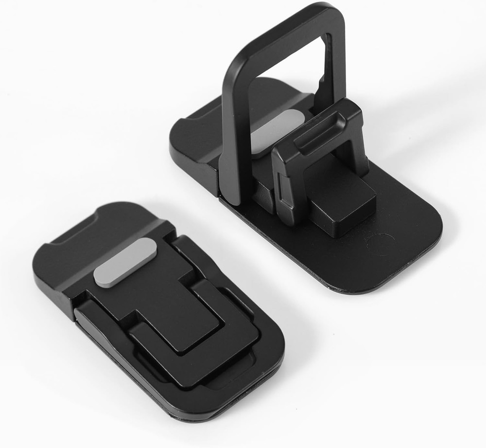 2pcs Flip Computer Keyboard Stand for Desktop, Mini Laptop Cooling Leg black