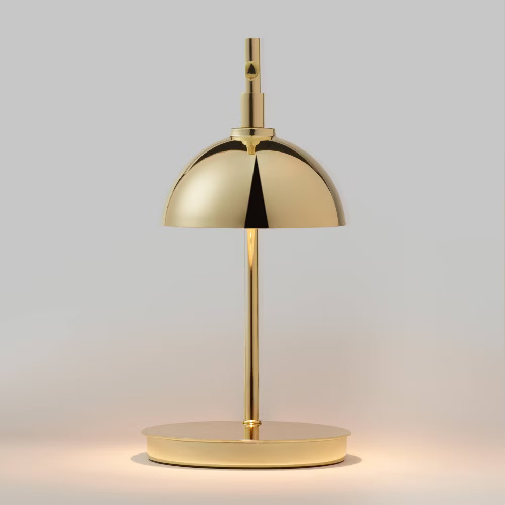 Round Shade Candle Lamp Warmer Gold - Threshold