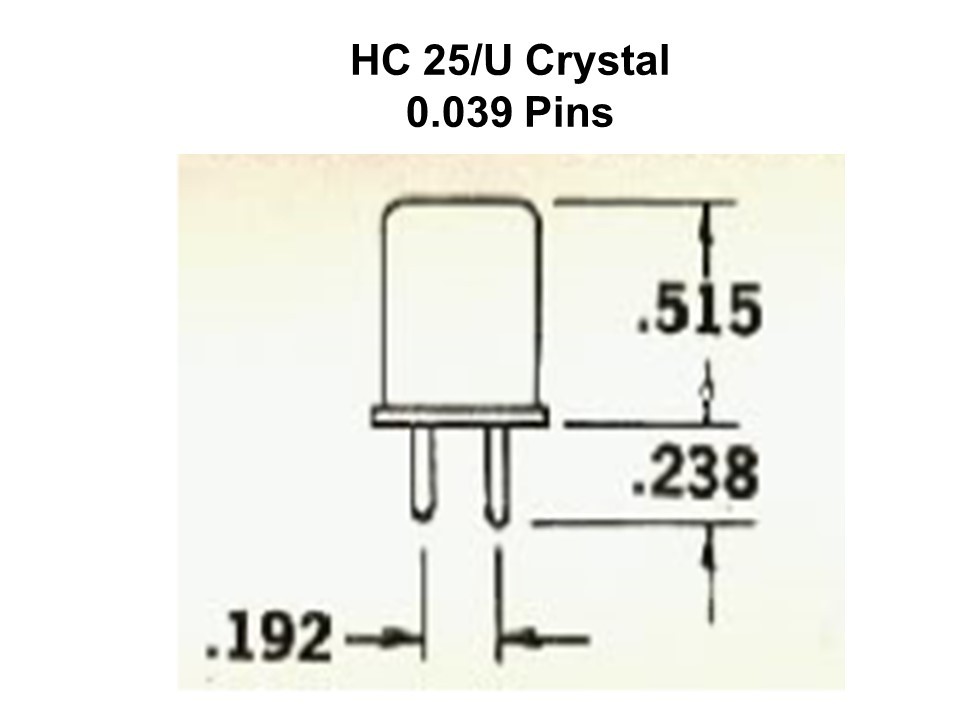 HPCS-25 HC-25U PLASTIC RADIO SCANNER CRYSTAL SOCKET (2 PC SET)