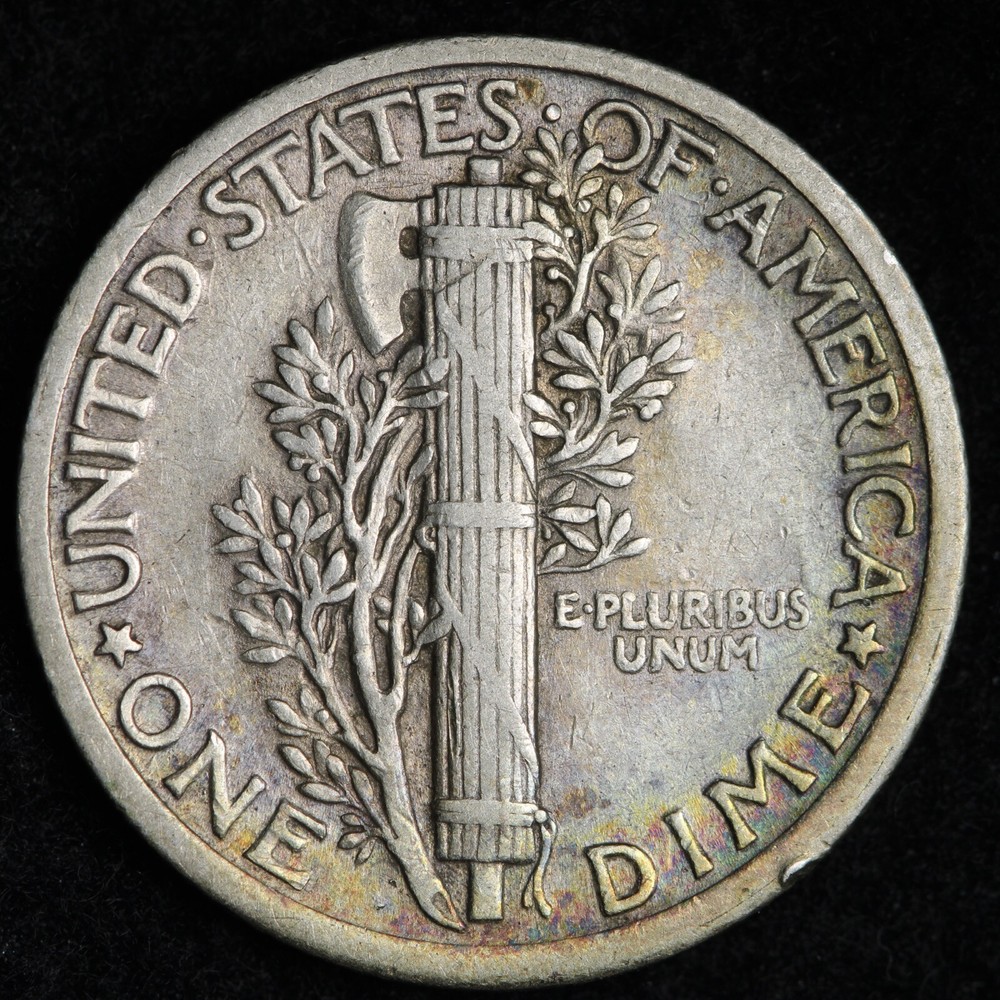 1917 Mercury Silver Dime CHOICE AU E266 XTH