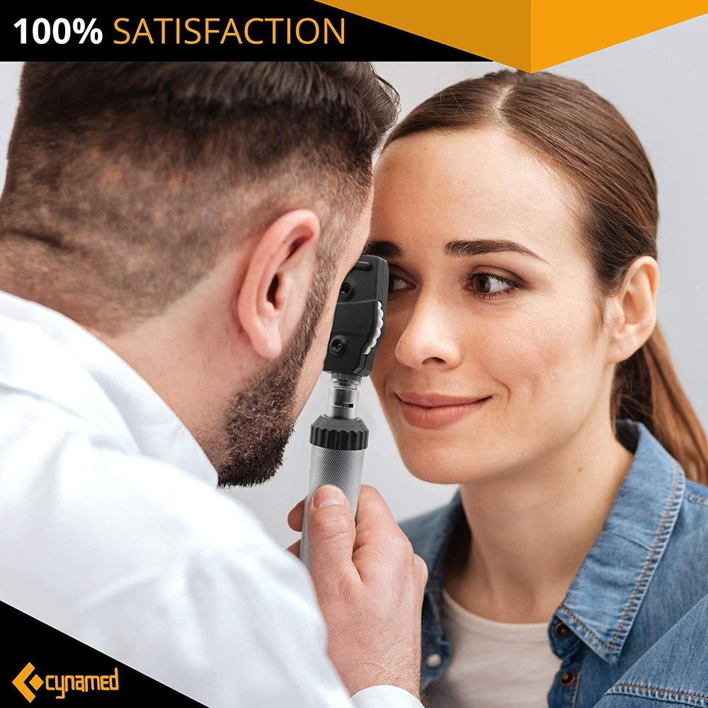 Cynamed Combo Otoscope Set - Multi-Function Ear Scope for Ear, Nose & Eye Exam