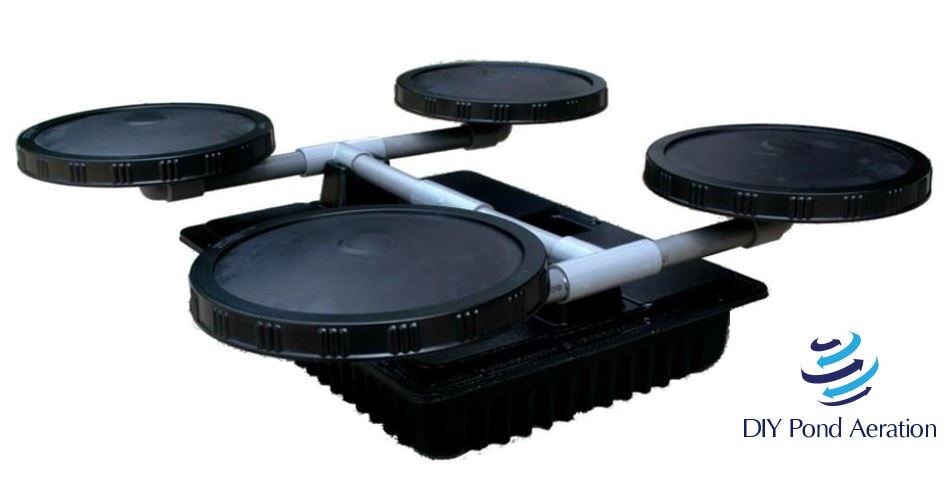 NEW 10" Membrane EPDM Disc Diffuser Aeration in Single / Double / 4-Disc W/ BASE