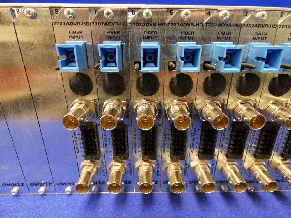 Evertz 7800FR Frame w/ 7-770ADVR-HD Modules, 2 PS
