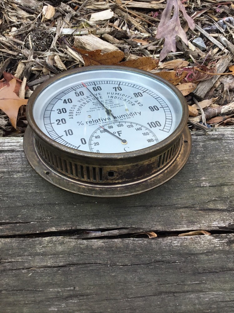 Abbeon Relative Humidity & Temperature Indicator Vintage West Germany