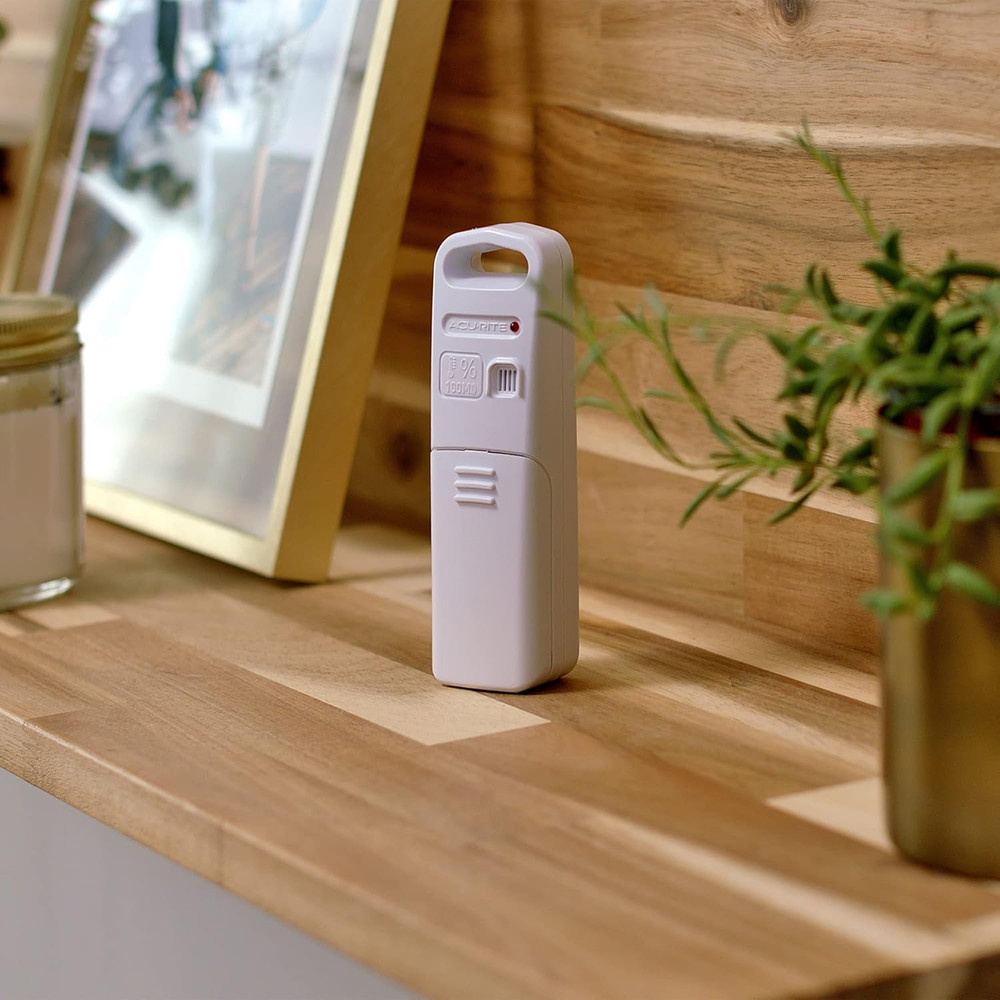Wireless Indoor Outdoor Temperature and Humidity Sensor with A-B-C Switch