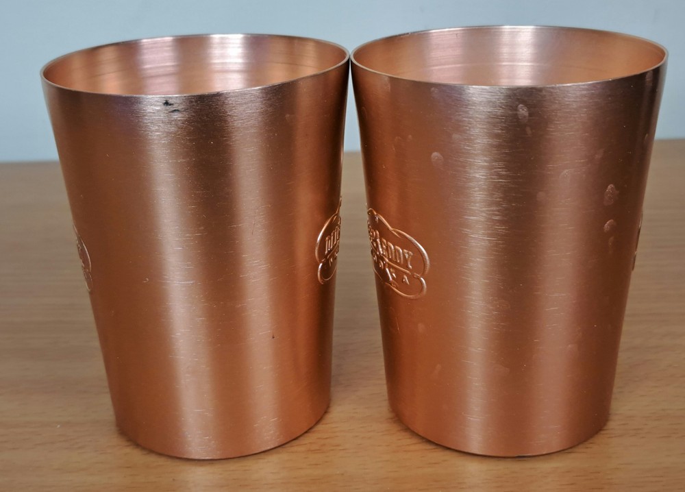 Set of 2 Deep Eddy Vodka Copper Mug Set