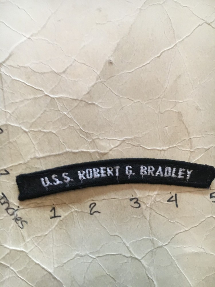 US NAVY SHOULDER STRIP TAB rocker Patch USS Robert G. Bradley
