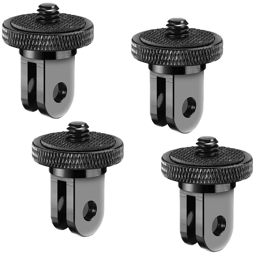 4 Pack 1/4"-20 Aluminum Camera Tripod Mount Conversion Adapter for GoPro DJI etc