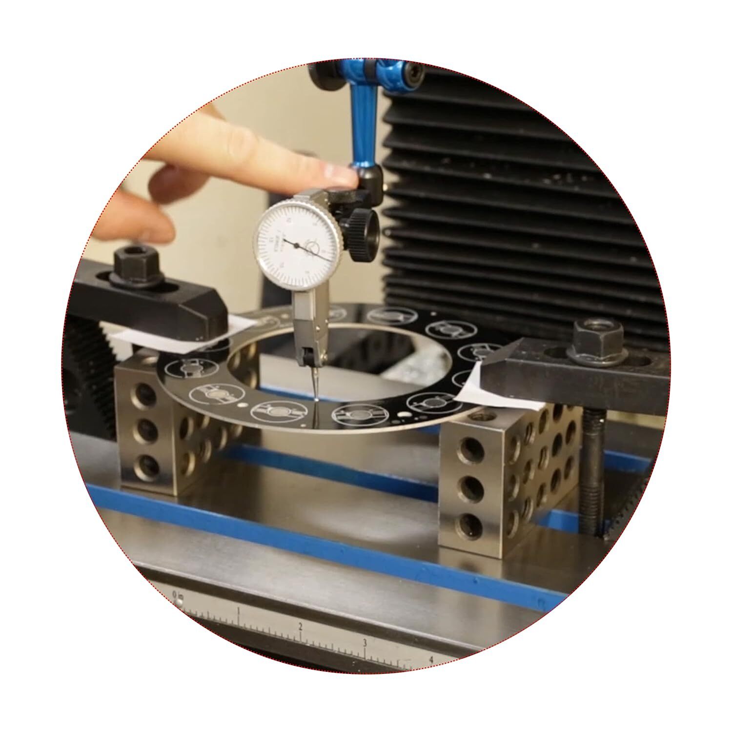 HFS(R) 1 Pair 123 Blocks 1-2-3 Ultra Precision .0002 Hardened Steel, 23 Holes