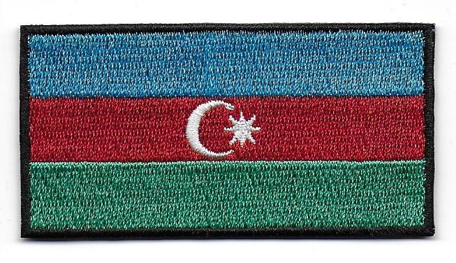 AZERBAIJAN Flag Iron on Sew on Patch