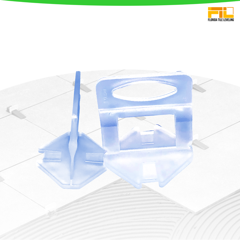 Tile Leveling System Clips Spacers 1.0mm - 1/32 - 2.000pcs