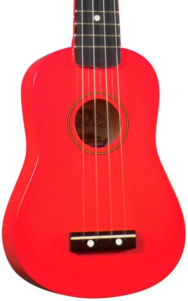 Diamond Head DU-10 Soprano Ukulele Red Black Fingerboard