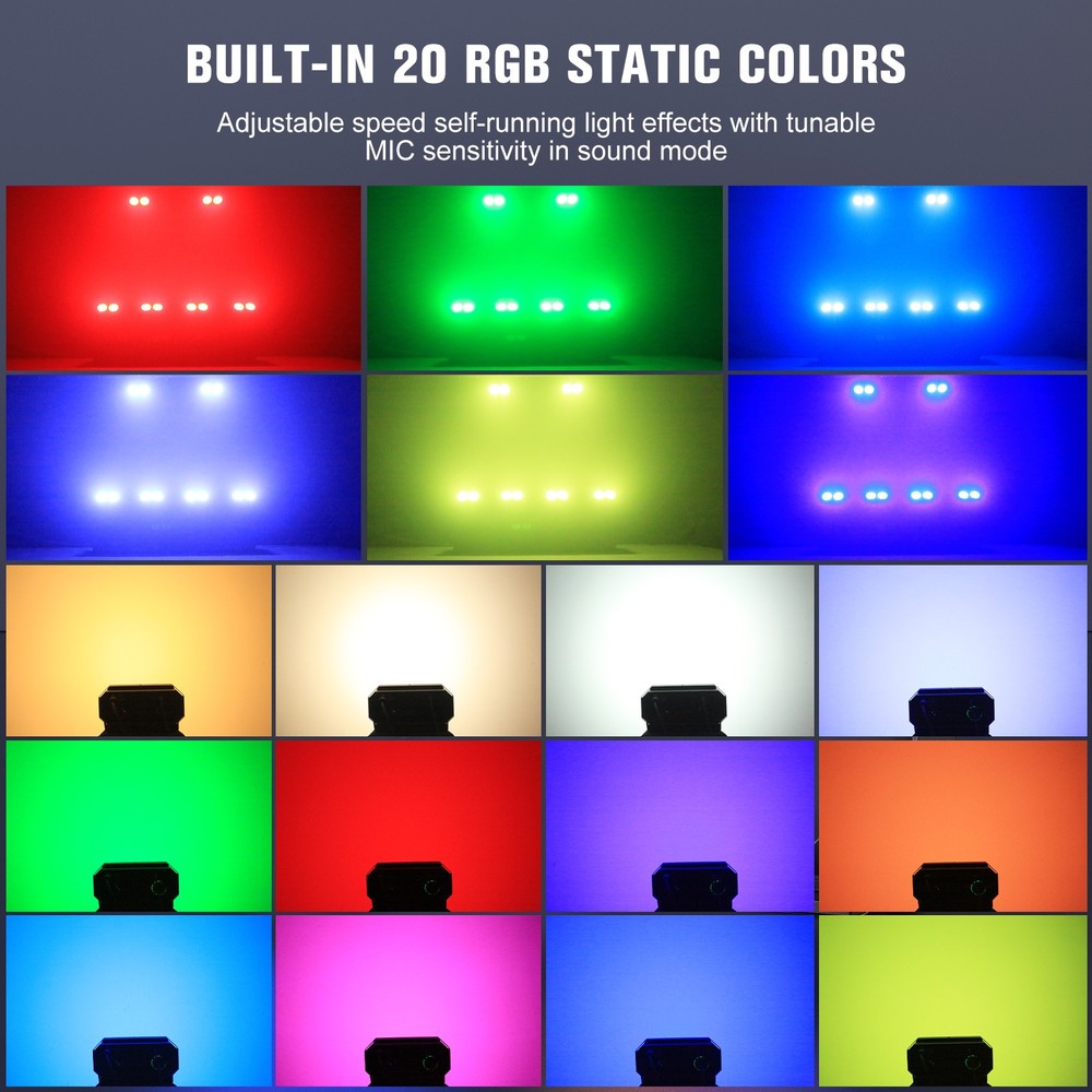 Wireless DMX LED Moving Head Light 200W COB Sound Control Easy Installation