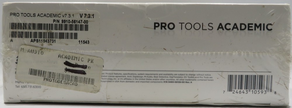 NEW Pro Tools Academic Pack Software For Qualified M-Audio Peripherals | SEALED
