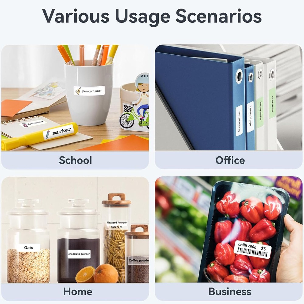 Label Maker Machine with Tape NIIMBOT Label Maker D110-M Portable Bluetooth Blue