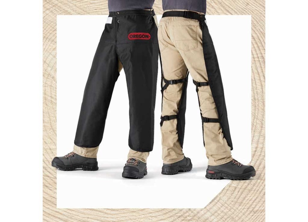 Oregon 563979 Black Chainsaw Apron Chaps, Size 36
