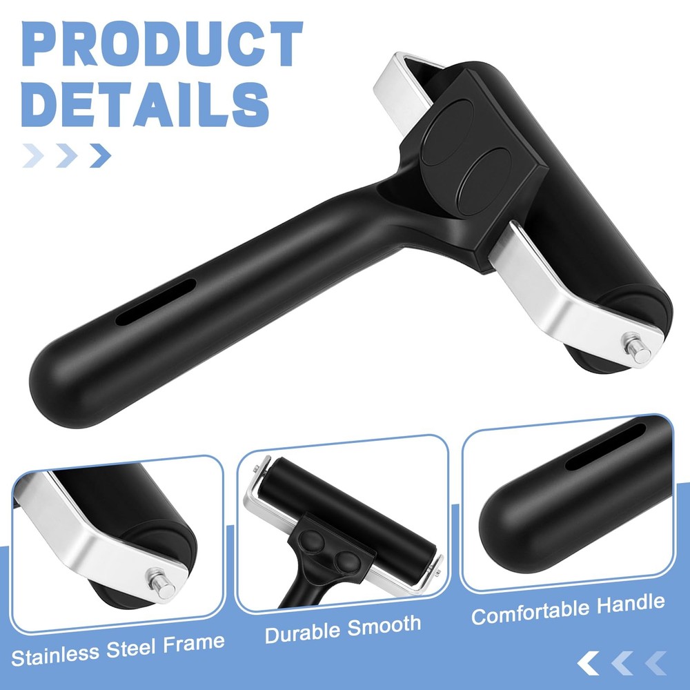 6 Pack 4 Inch Rubber Brayer Roller Hard Rubber Rollers for Crafting Printing ...