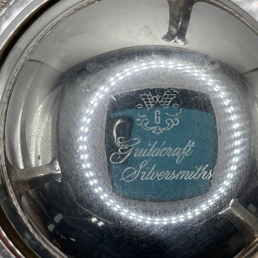 GUILDCRAFT SILVERSMITHS Rolltop Caviar Dish (Silverplate)