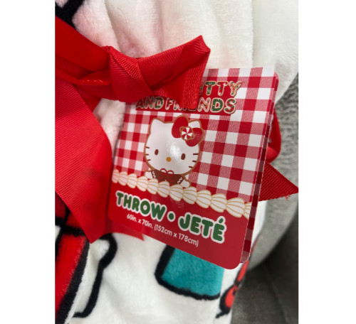brand new hello kitty Christmas blanket '''