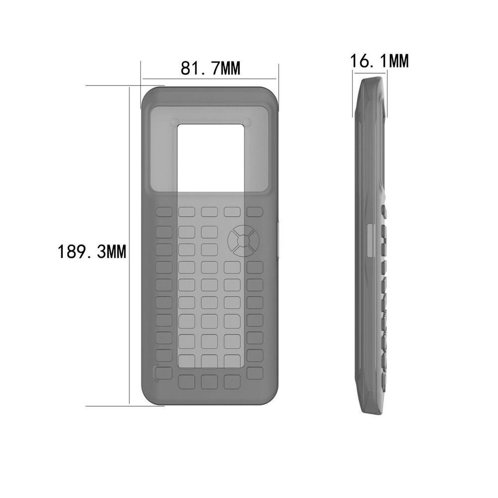 1x Silicone Case Cover For Texas Instruments TI-84 Plus CE Graphing Calculator