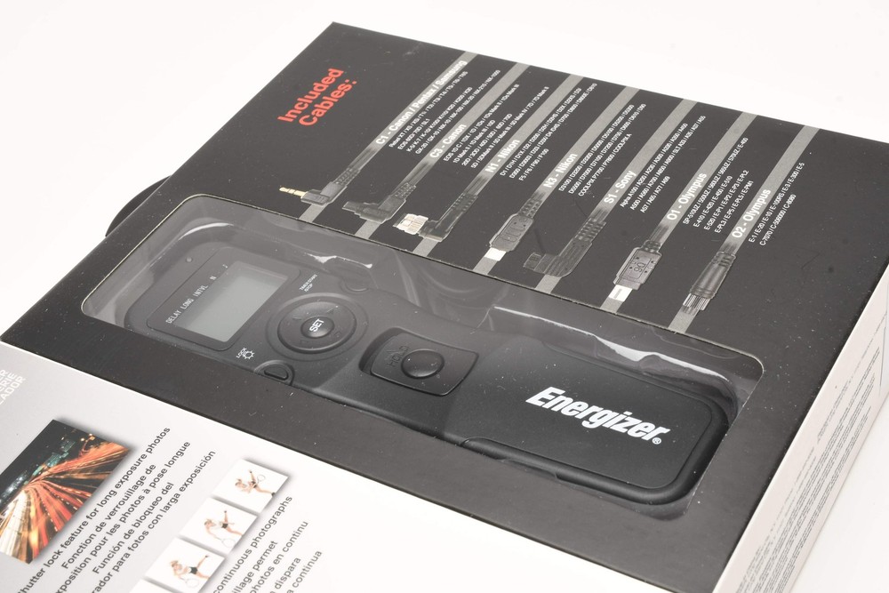Energizer ENS-LCDU Universal remote shutter release, Intervalometer, w/cables NI