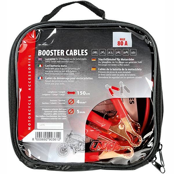 Lampa motorcycle starter battery connection cables