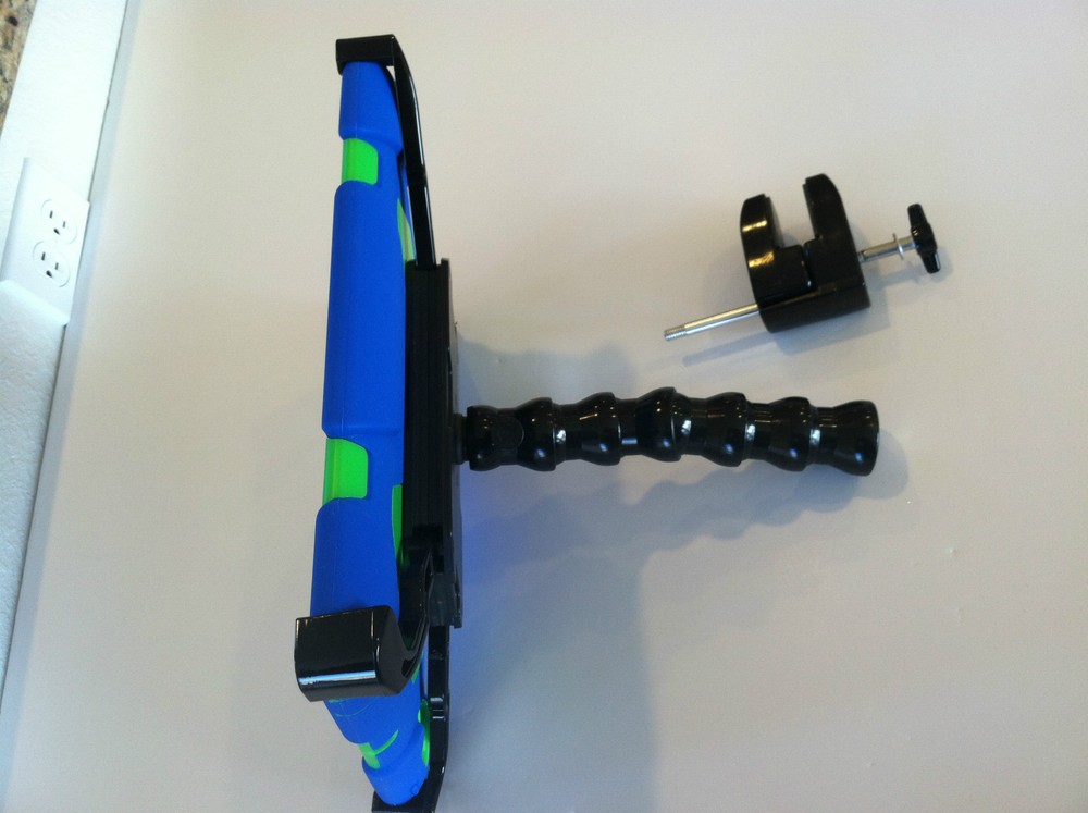 iPad Tripod Mount / Bracket - Works with or without case Otterbox compatible