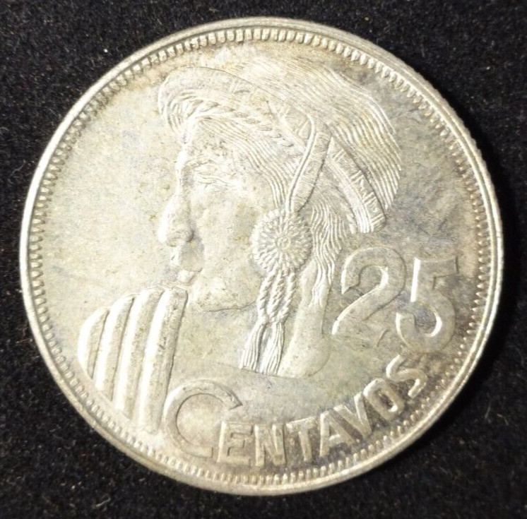 1959 25 Centavos Guatemala