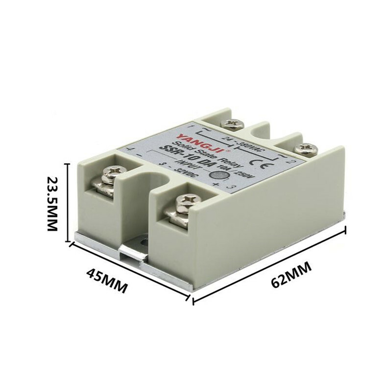 AC Control AC AC-AC Enhanced Voltage Single Phase Solid State Relay SSR-10AA-H