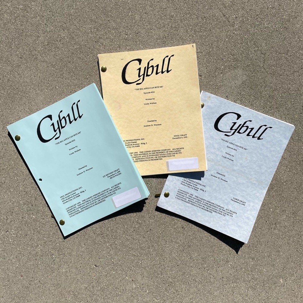 CYBILL 1995 TV Series SET Production Used Scripts Table Final Revised Drafts