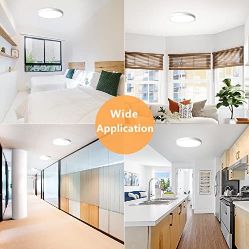 2PACK LED Flush Mount Ceiling Light Fixture, 9inch Modern LED Ceiling 2Pack
