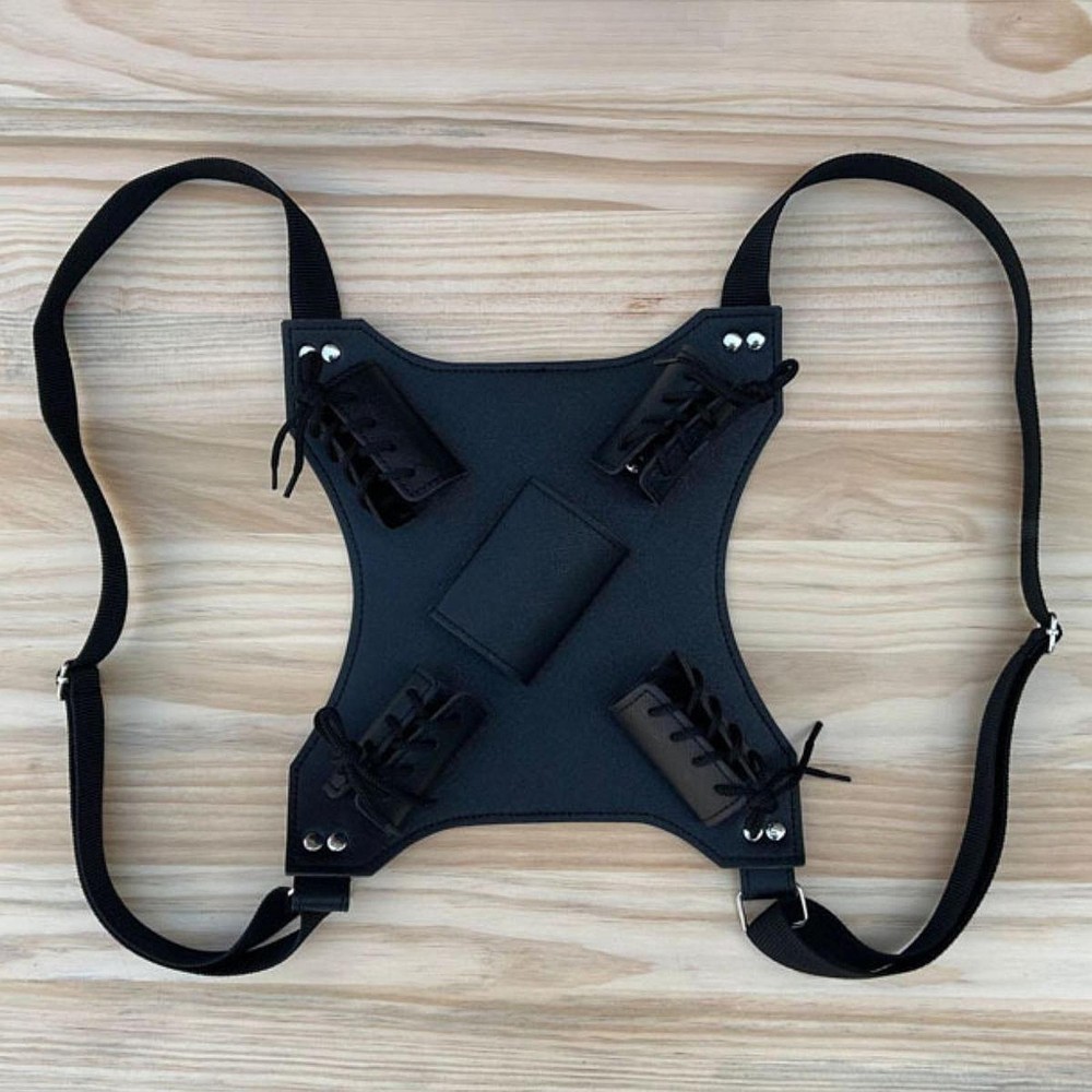 Double Sword Harness Double Scabbard Samurai Back Strap