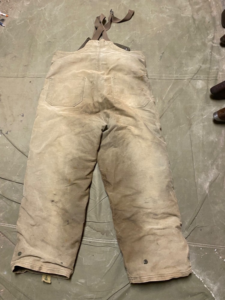 ORIGINAL WWII US NAVY COLD WEATHER WINTER OVERALLS COVERALLS BIBS-MEDIUM